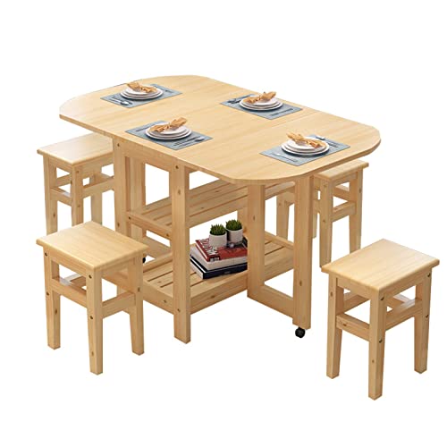 Drop Leaf Dining Table with Wheels A959