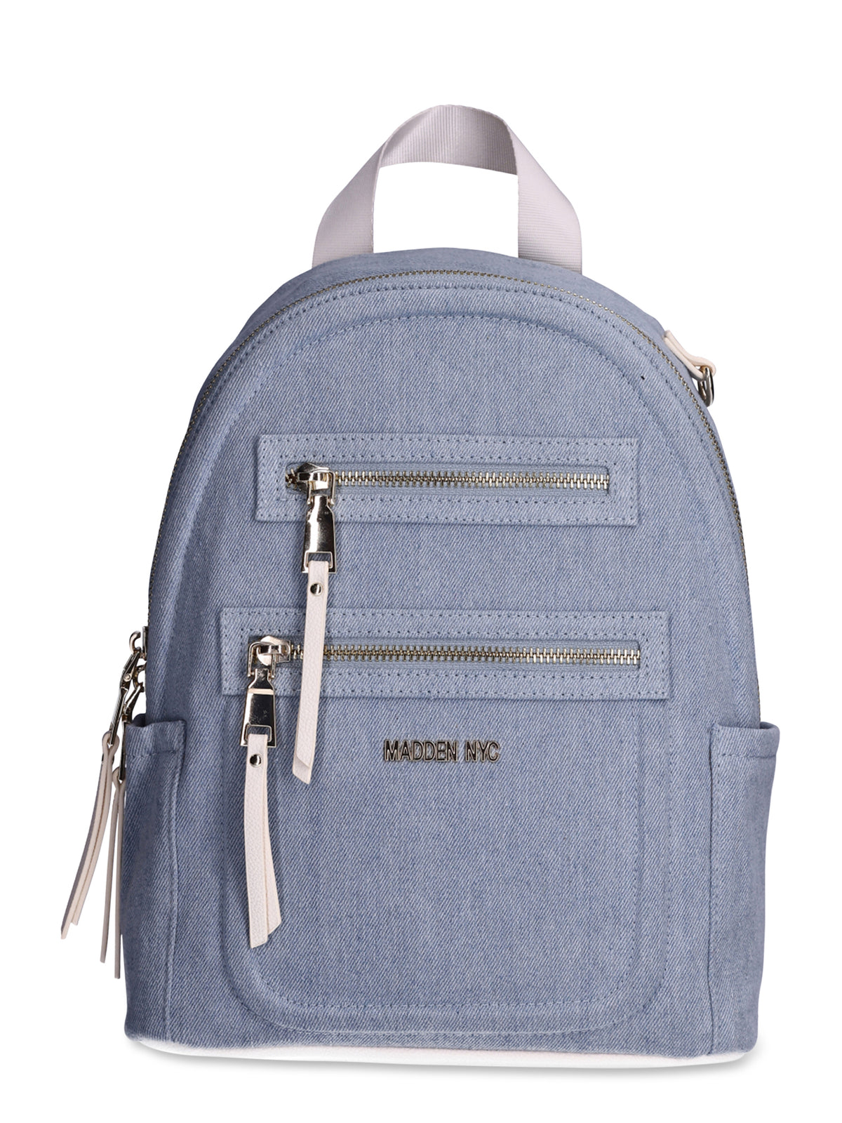 Denim Mini Backpack with Embellished Pouch Z267238