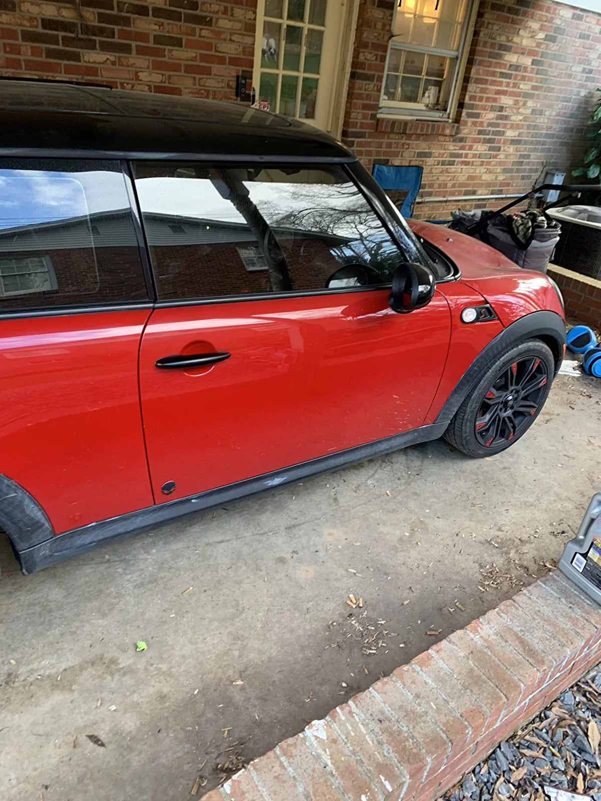 Black Gas Cap and Door Handle Cover for BMW MINI Cooper S Hatchback N616