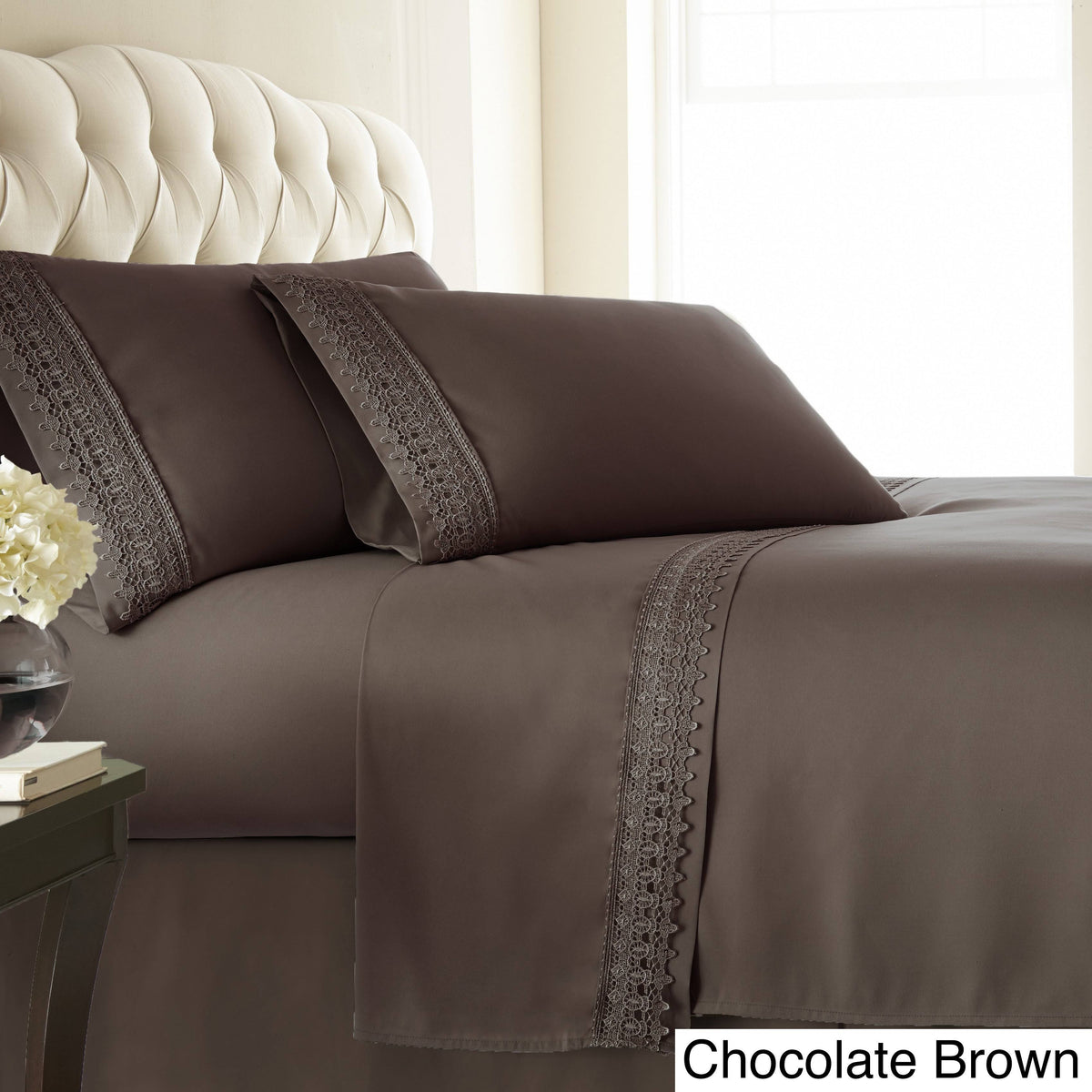 California King Brown Extra Deep Pocket Sheet I7772