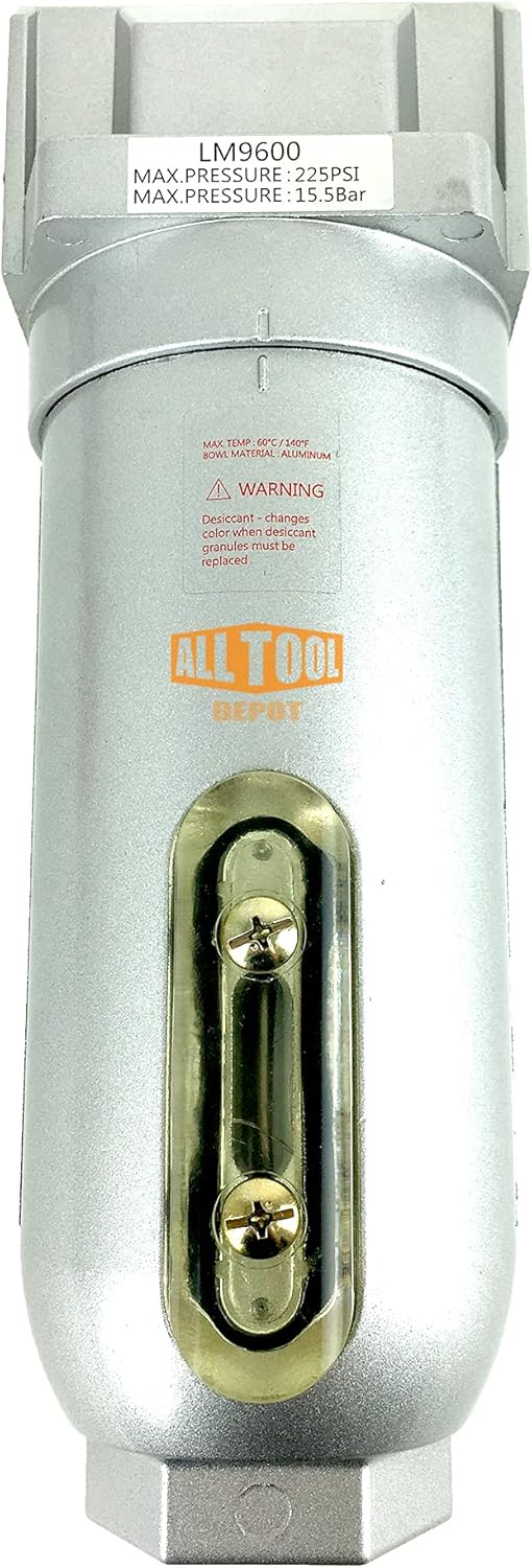 3/4 NPT Compressed Air In Line Filter Dryer Moisture Water Separator Pack of 2 J9607