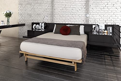 Queen Unfinished Solid Wood Platform Bed C888