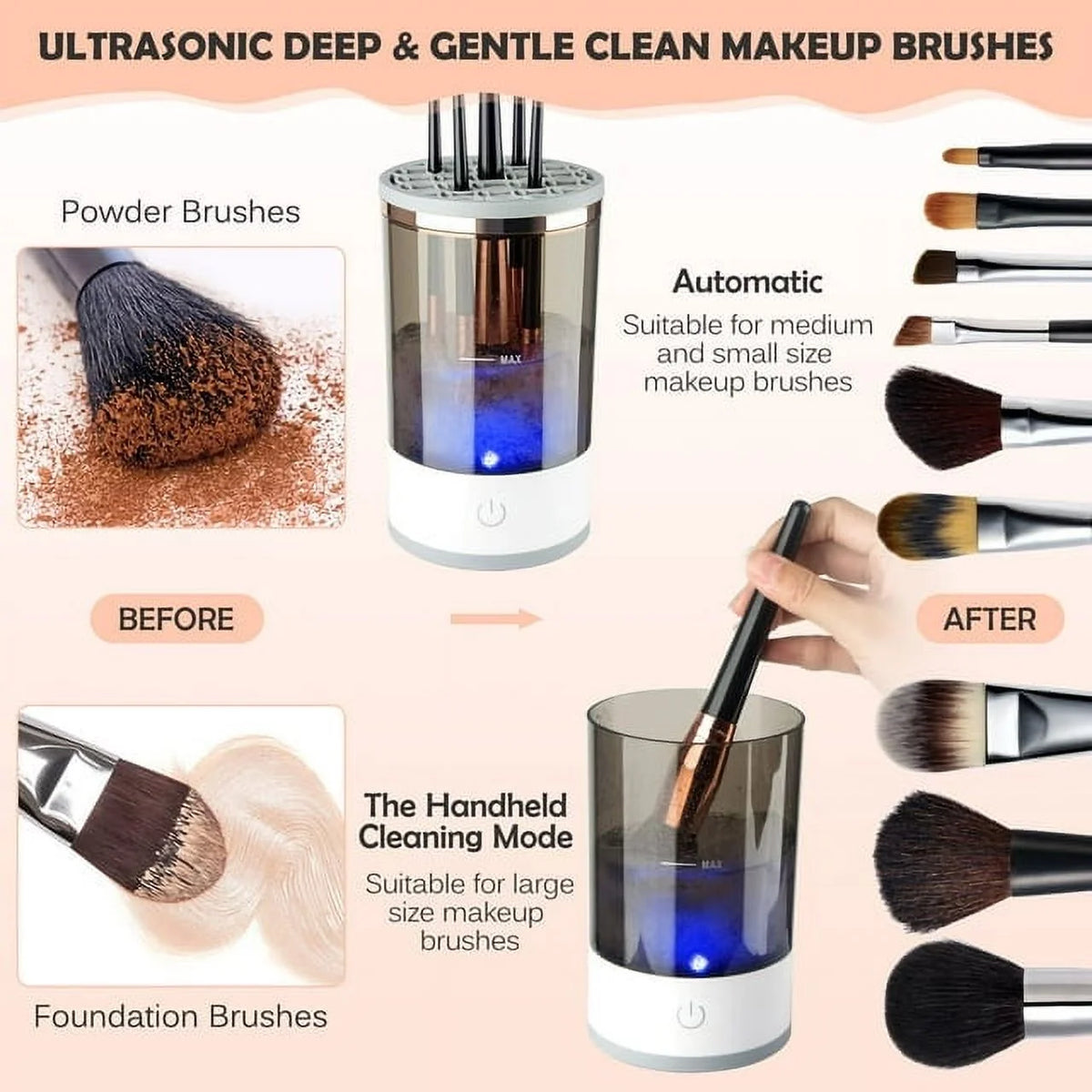 Automatic Electric Makeup Brush Cleaner Tool J50098