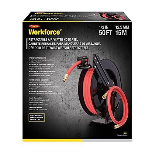 Retractable Air/Water Hose, 1/2 in. x 50 ft. W4115