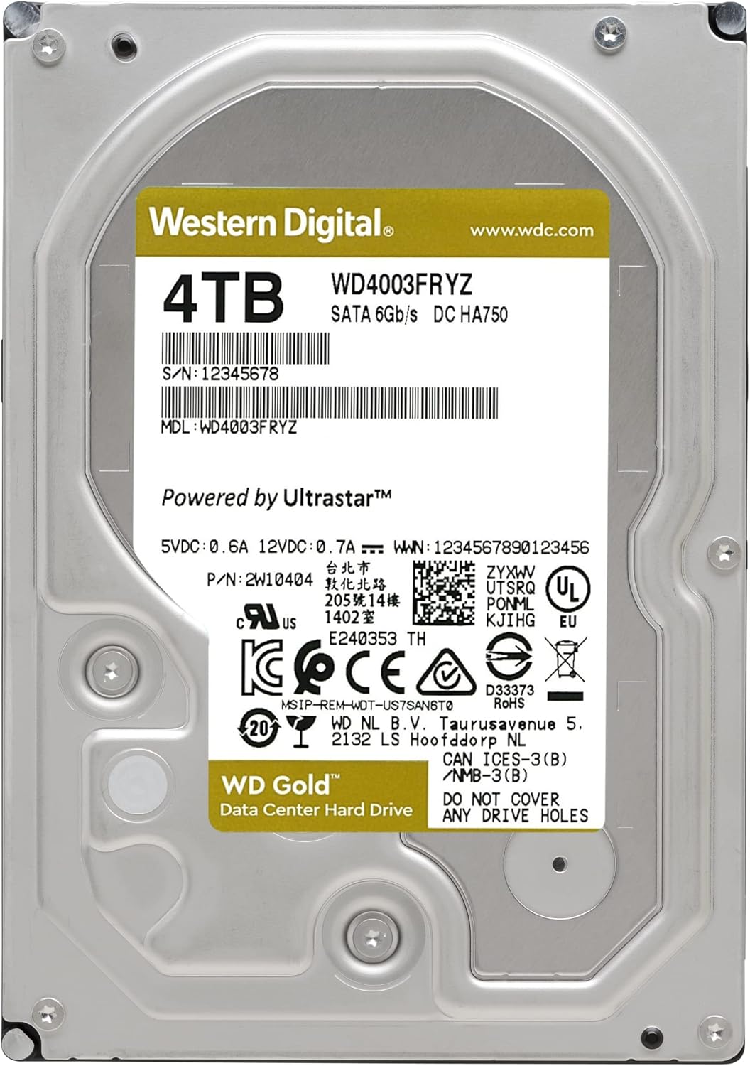 4TB 7200 RPM SATA 6 Gb/s 256 MB Cache 3.5 Internal Hard Drive S738470
