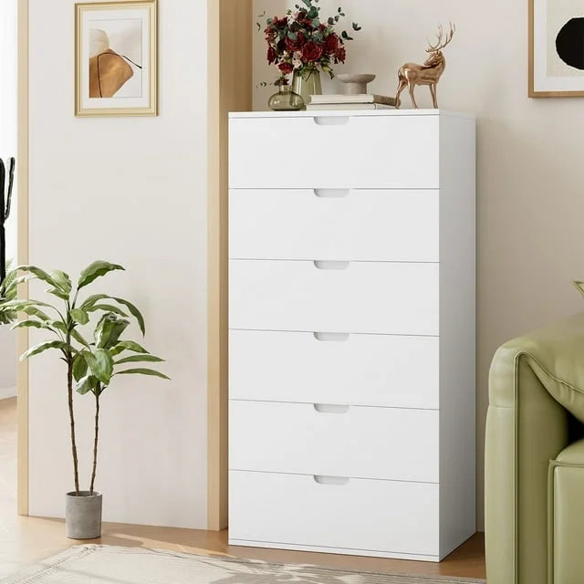 White 5 Drawer Dresser C23046