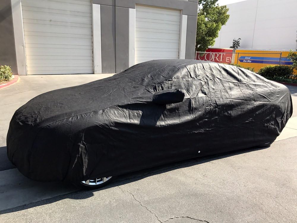 Custom Fit 5 Layer Ultrashield Black Car Cover Y5498