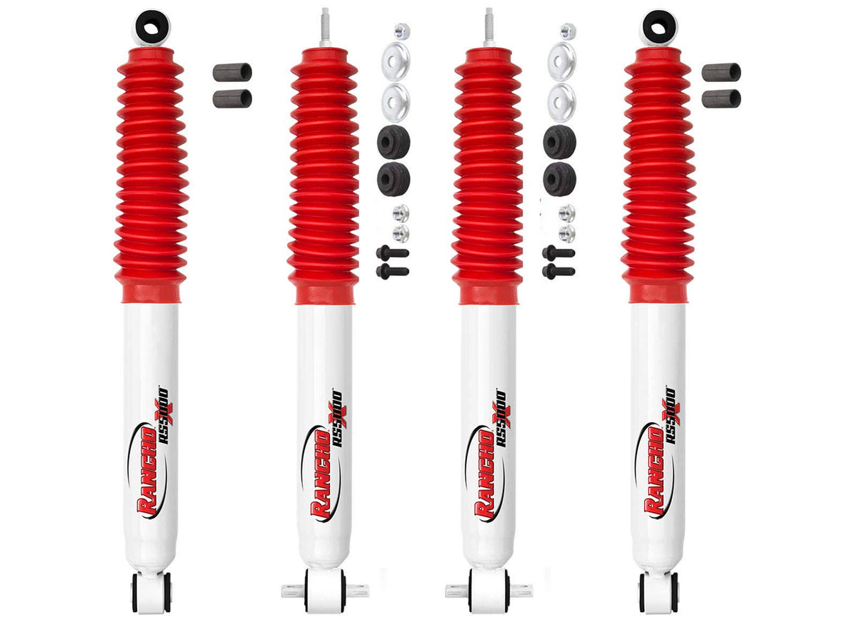Rancho RS5000X Shocks Set for 98-11 Ford Ranger 4WD RWD w/1-2.5x22 Lift w/Torsion P4501