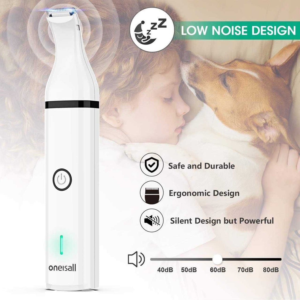 Double Blades Cordless Low Noise Dog Clippers C865