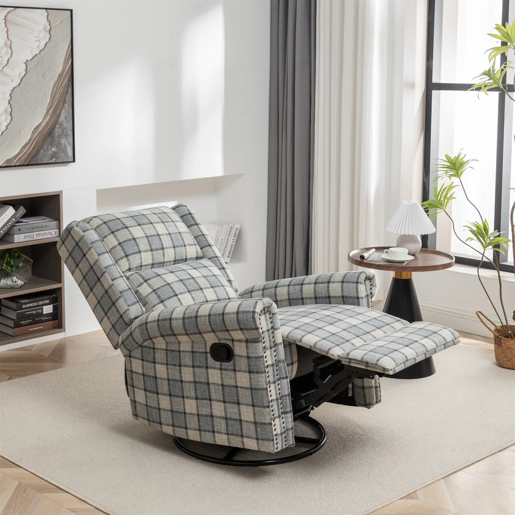 Green Swivel Rocker Recliner Chair V247350