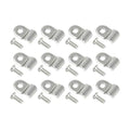 50pcs 3/16" Stainless Steel Brake Line Clamp & Screw G64232
