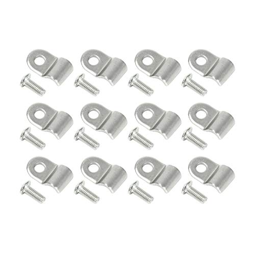 50pcs 3/16" Stainless Steel Brake Line Clamp & Screw G64232