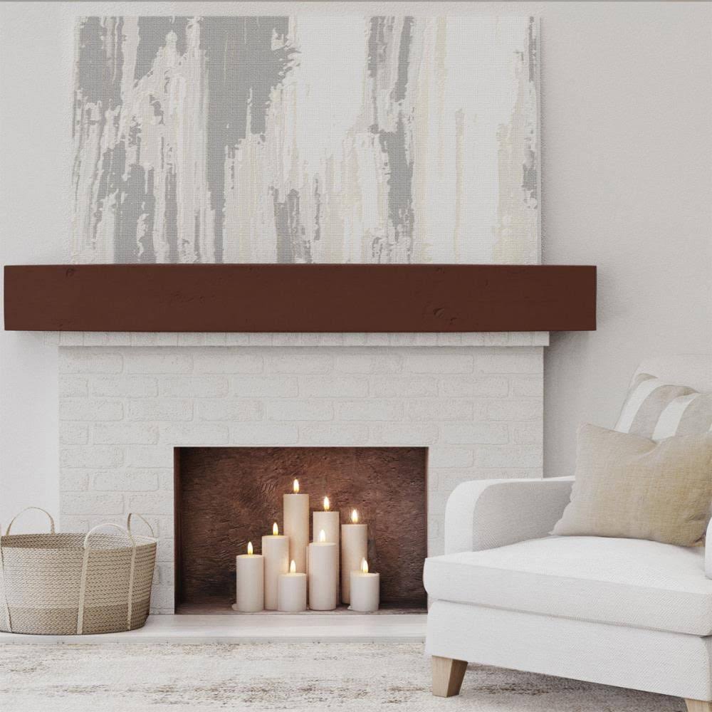 Knotty Pine Faux Wood Fireplace Mantel Q4807