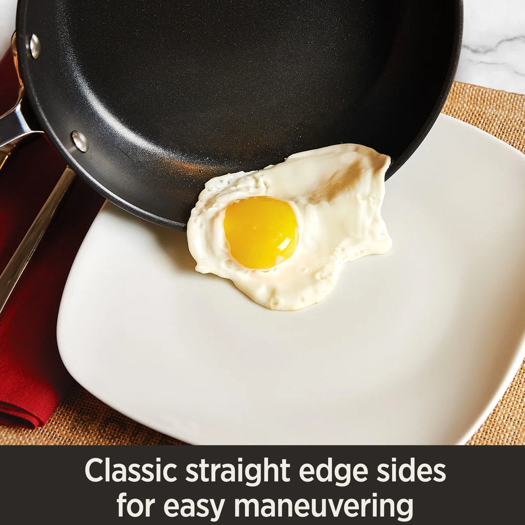 4-Quart Black Nonstick Hard Anodized Saute Pan Q3203