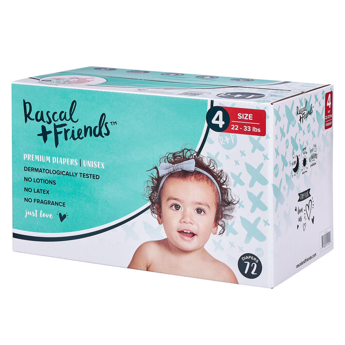 Premium Diapers Size 4, 72 Count Z556119