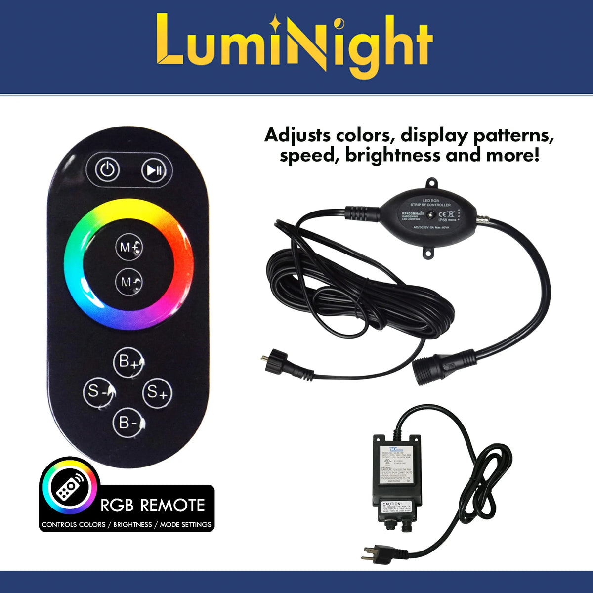 Bronze 9-Watt Color Changing Light Kit with Photocell, Transformer and Remote G839806
