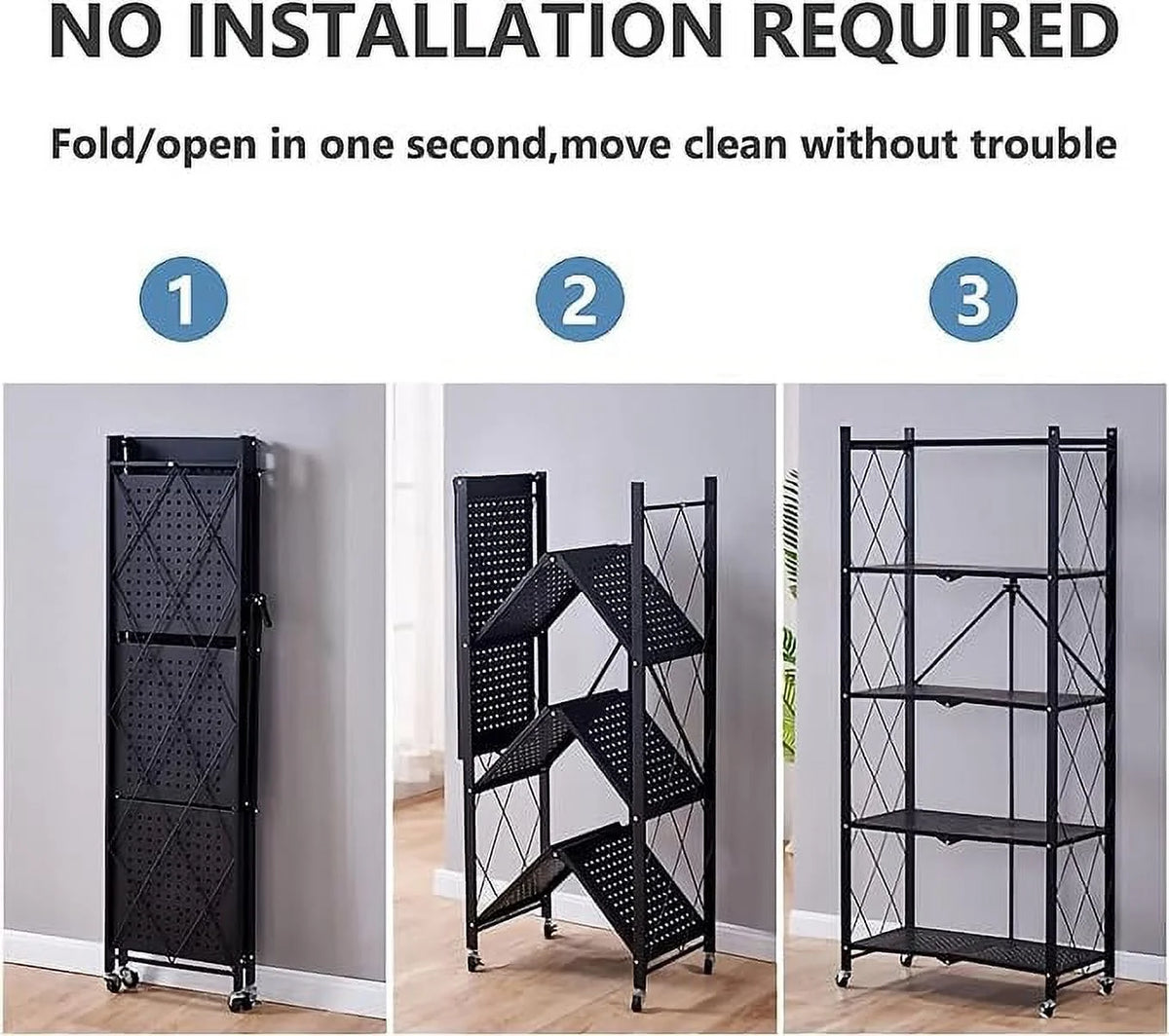 5 Tier Storage Shelves with Wheels R17094