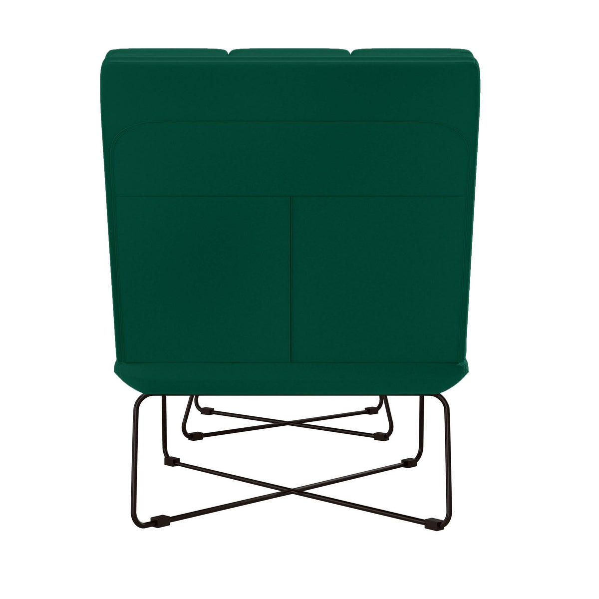 Emerald Armless Chair and Ottoman Set J4688