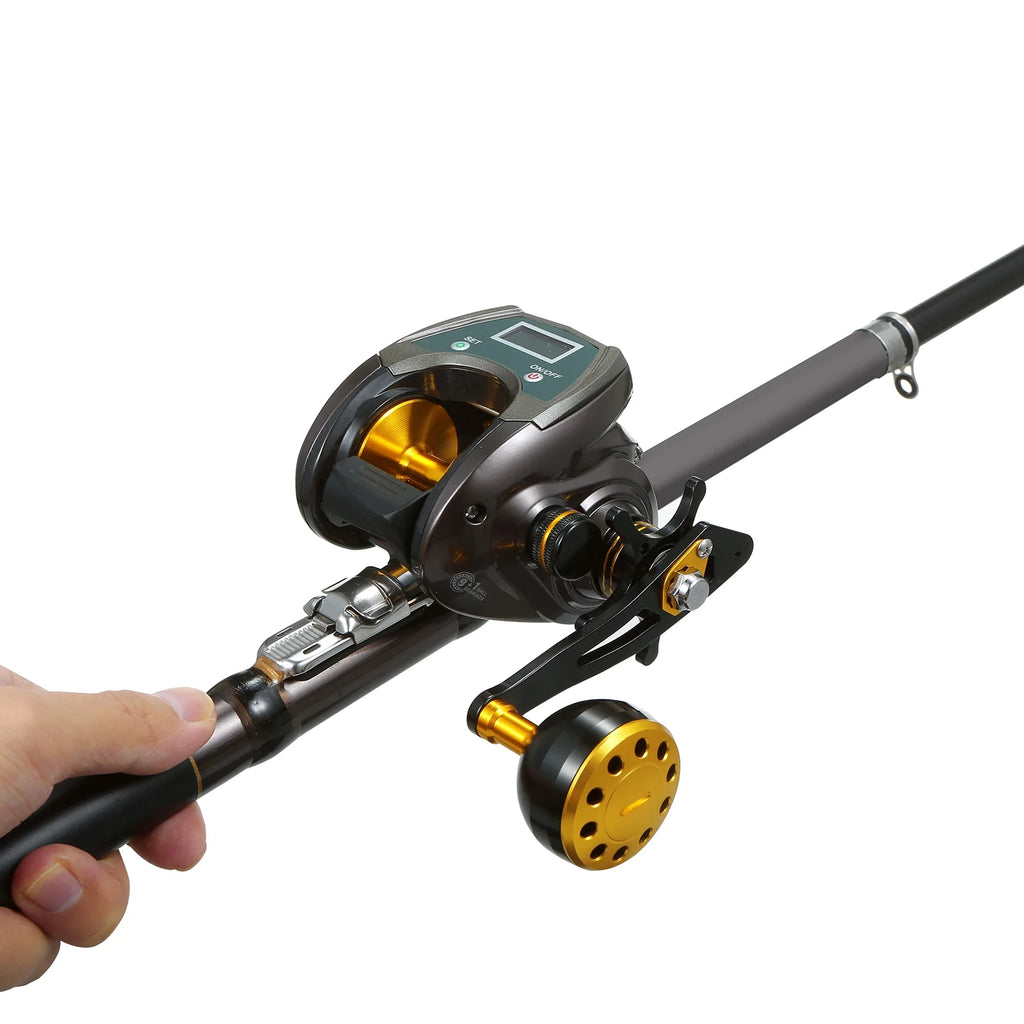 USB Rechargeable Carbon Fiber Baitcasting Reel Electric Fishing Reel X11281
