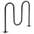 Black Flange Mount Bike Rack F1024