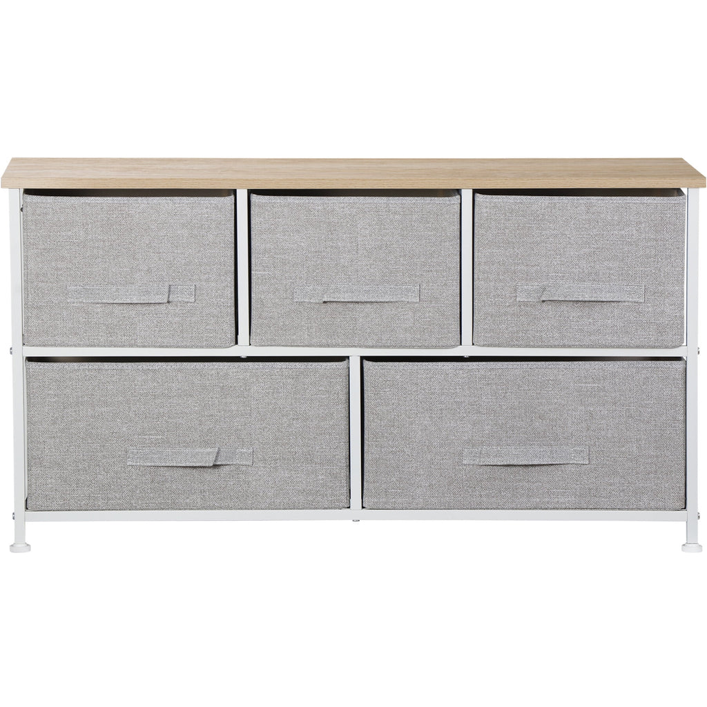 Steel Frame 5-Drawer Dresser Storage Tower U791