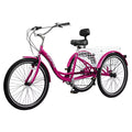 24/26 inch 3 Wheel 7 Speed Tricycle with Shopping Basket O10481