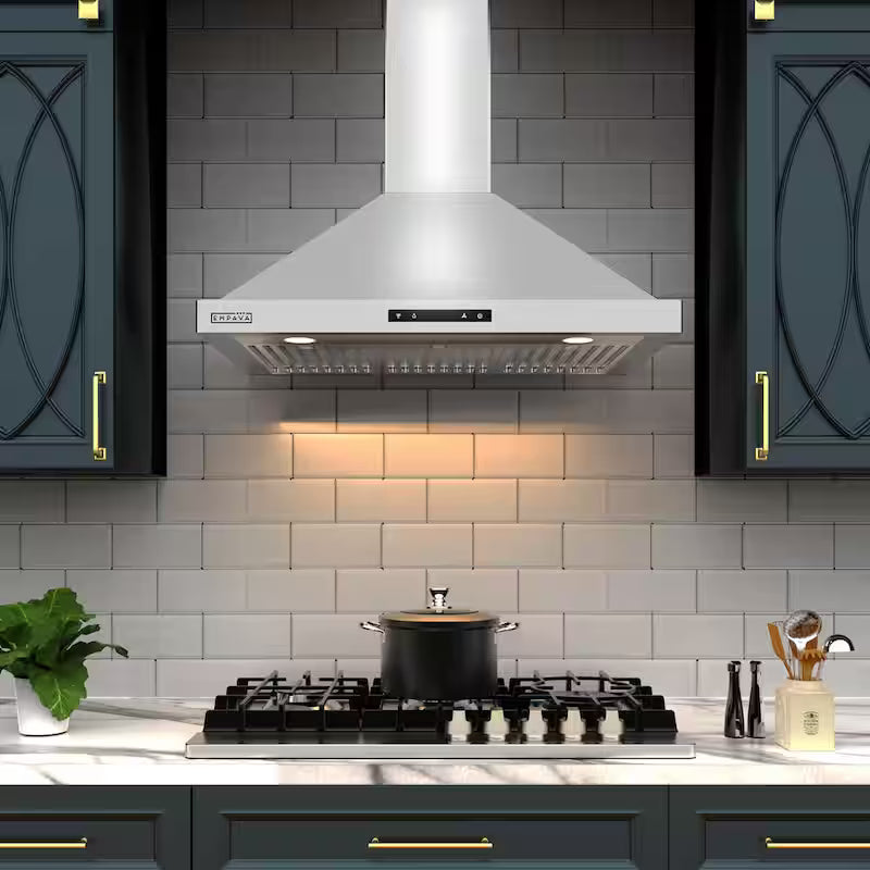 36 in. 380 CFM Convertible Wall Mount Range Hood in Stainless Steel H885