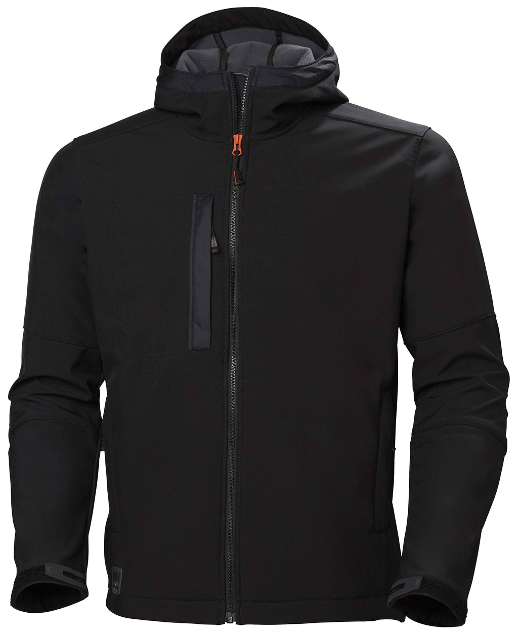 Black Hooded Softshell Jacket T41563