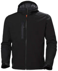 Black Hooded Softshell Jacket T41563