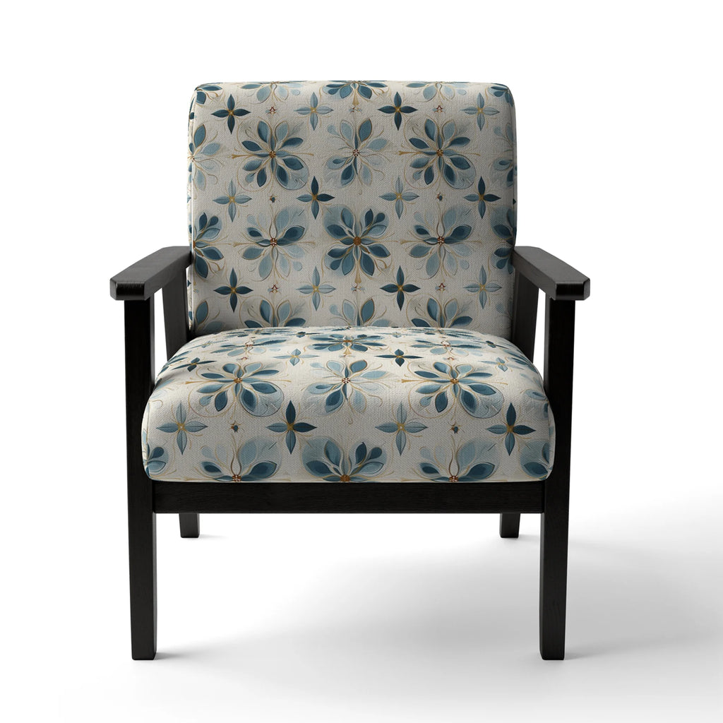 Upholstered Damask Accent Chair J98181