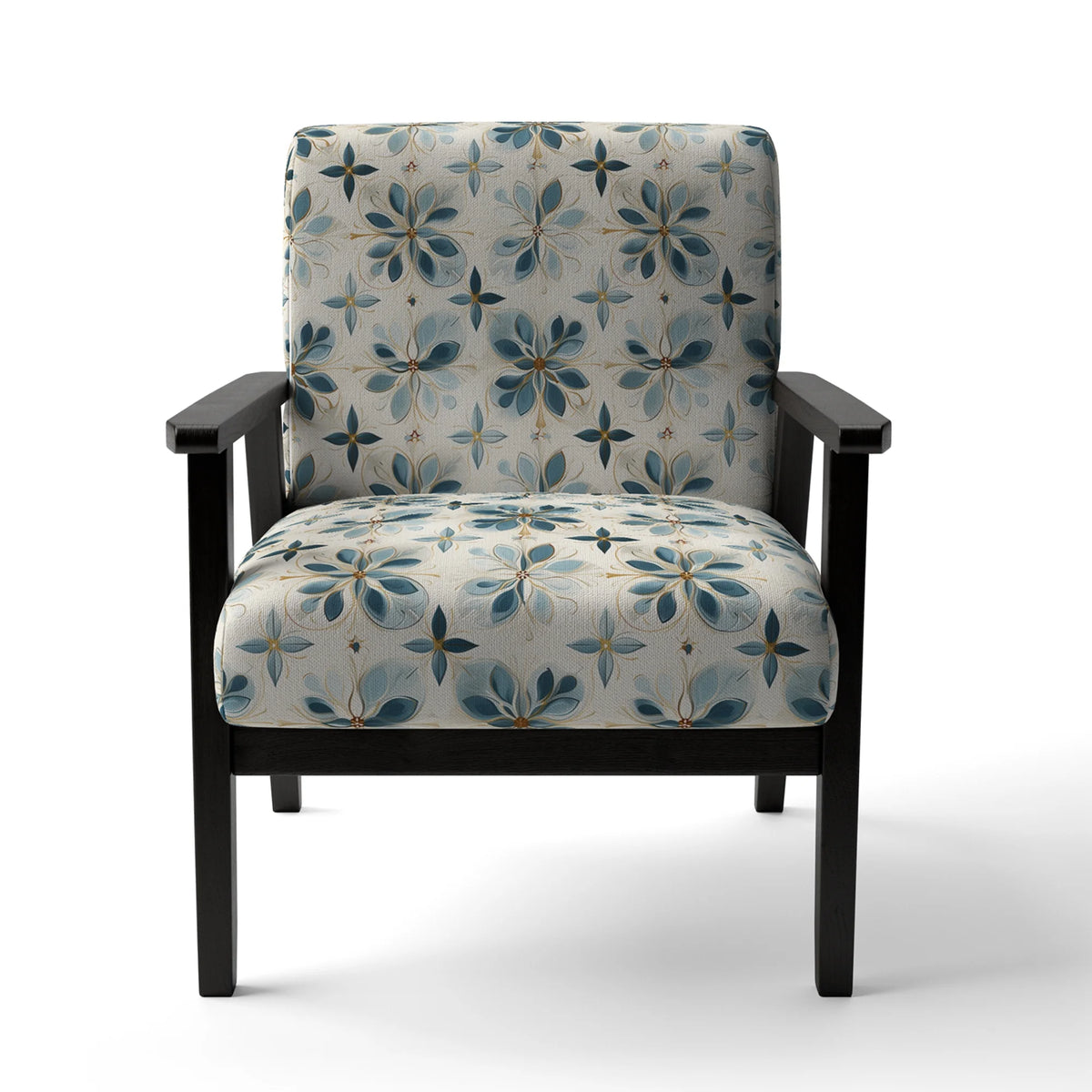 Upholstered Damask Accent Chair J98181