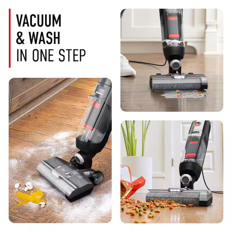 Corded Wet/Dry Hard Floor Cleaner and Vacuum Cleaner with Self Cleaning, Black U901