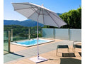 9 Foot Wide Crank Lift Auto Tilt Aluminum Umbrella K24135