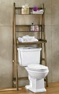 Wood Ladder Shelf with Baskets P8868