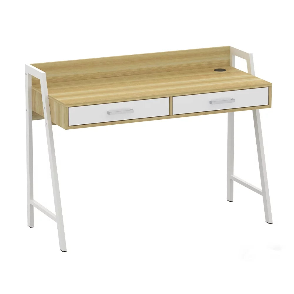 White Metal Writing Desk O7111