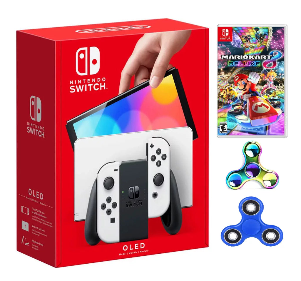 White 7-inch OLED 64GB Game Console with Accessories R63489