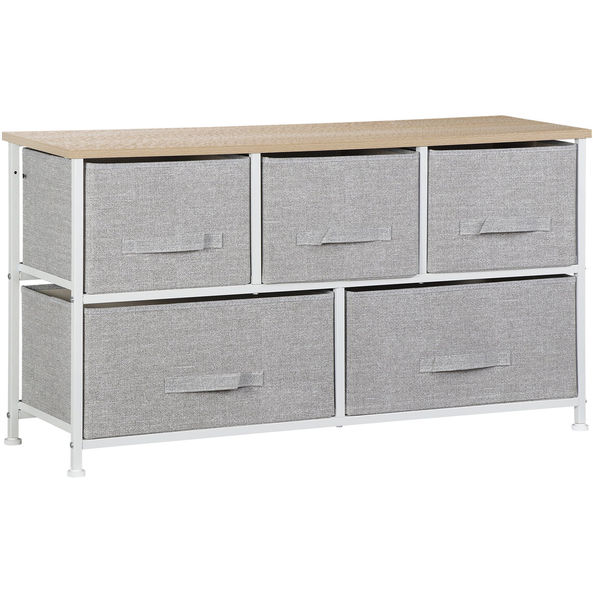 Steel Frame 5-Drawer Dresser Storage Tower U791