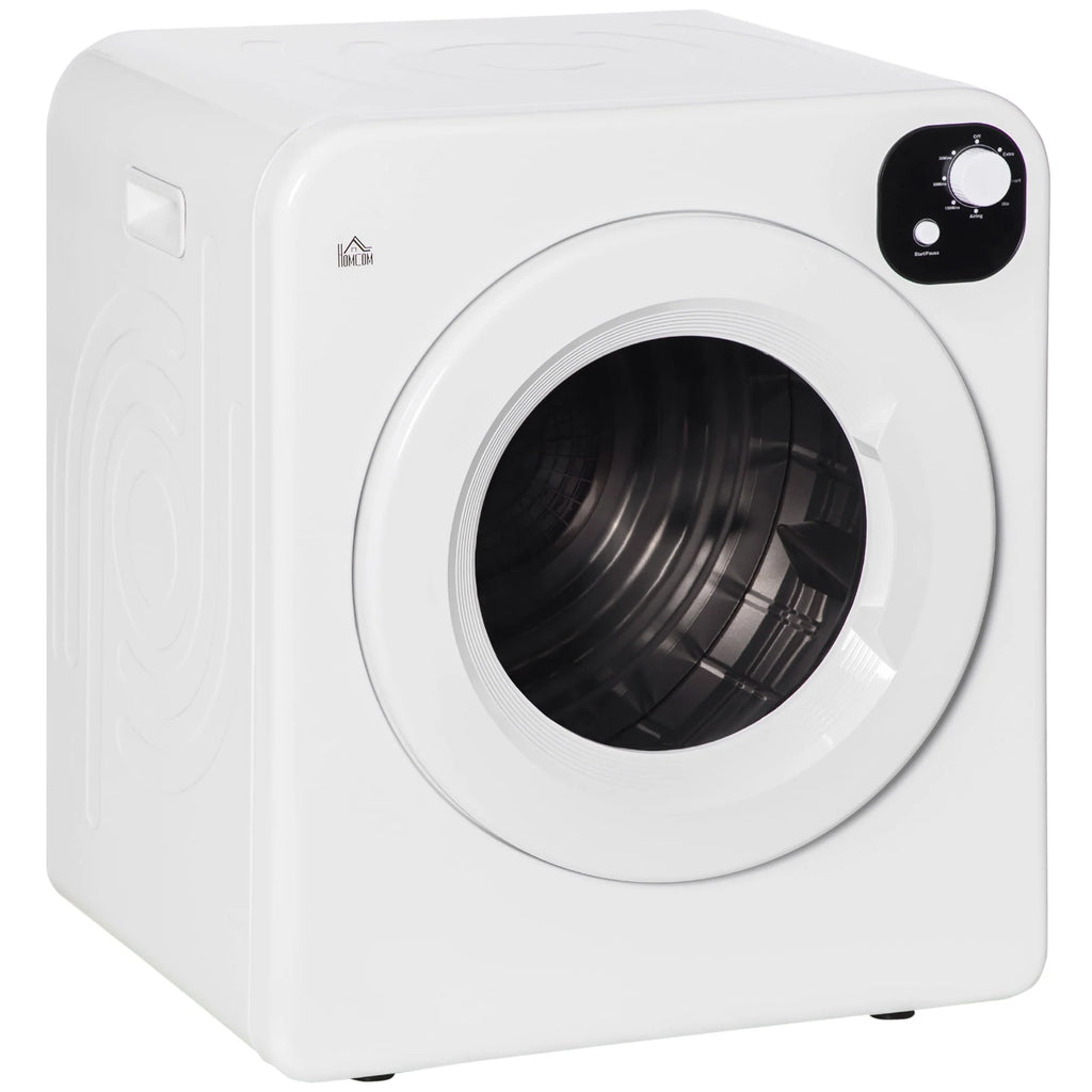 1300W 3.22 Cu. Ft. Electric Portable Laundry Dryer, White D118
