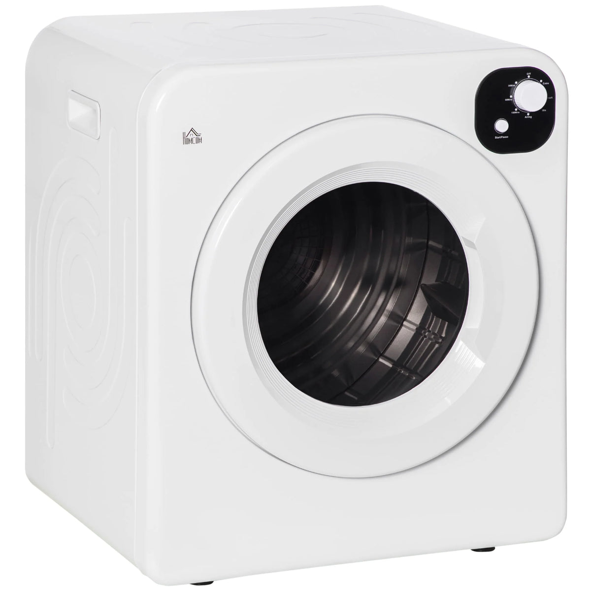 1300W 3.22 Cu. Ft. Electric Portable Laundry Dryer, White D118