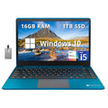 14.1" IPS FHD Intel Core i5-1135G7 16GB RAM 1TB SSD Blue Laptop I12313