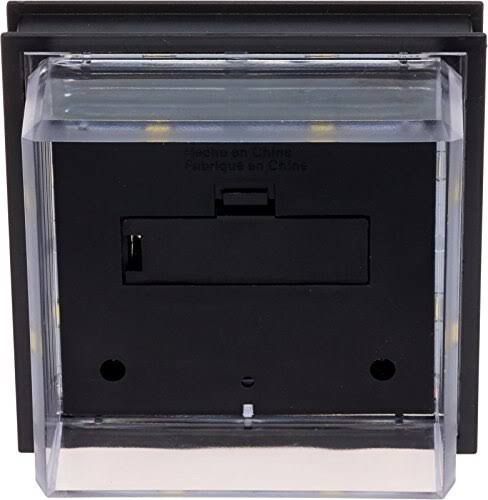 Translucent 12 Lumen LED Solar Post Cap Light 12 Pack Black E943