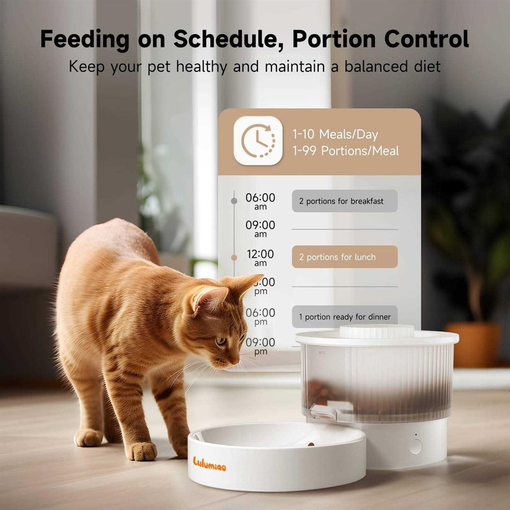 Automatic Cat Feeder Slow Dispensing Timed J26331