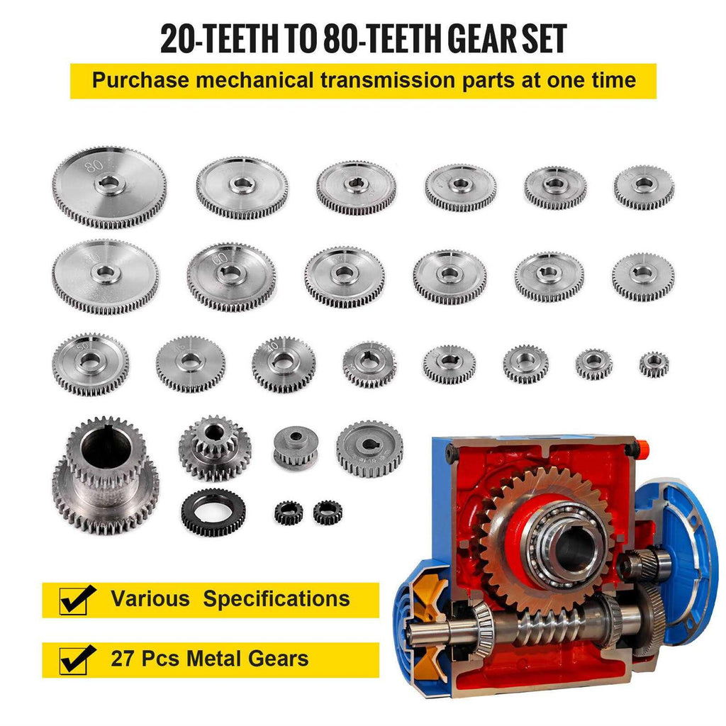 27PCS Metal Lathe Gears X38171