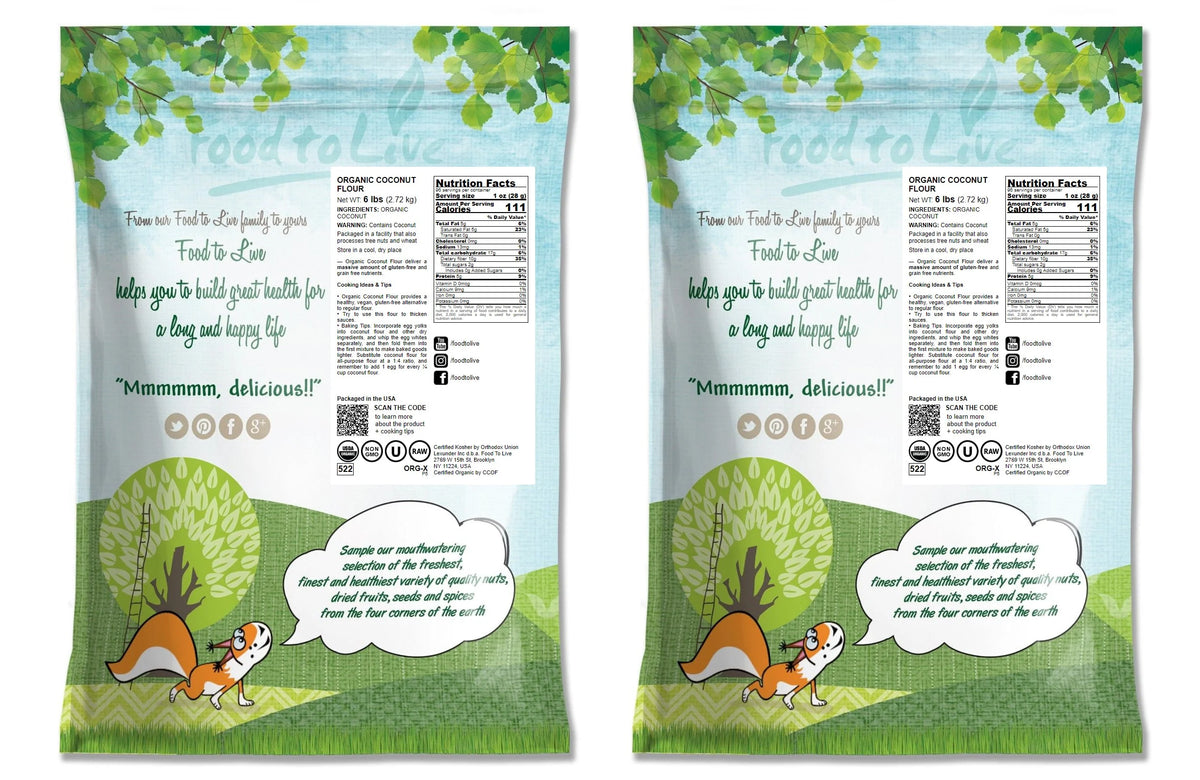 Organic Coconut Flour 12 Pounds A2618