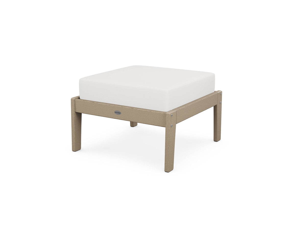 Vintage Sahara / Natural Linen Deep Seating Ottoman U207