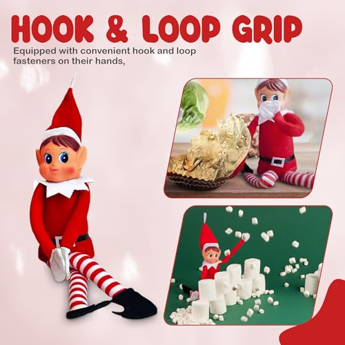 12 Inch Boy & Girl Christmas Elf Figures K171245