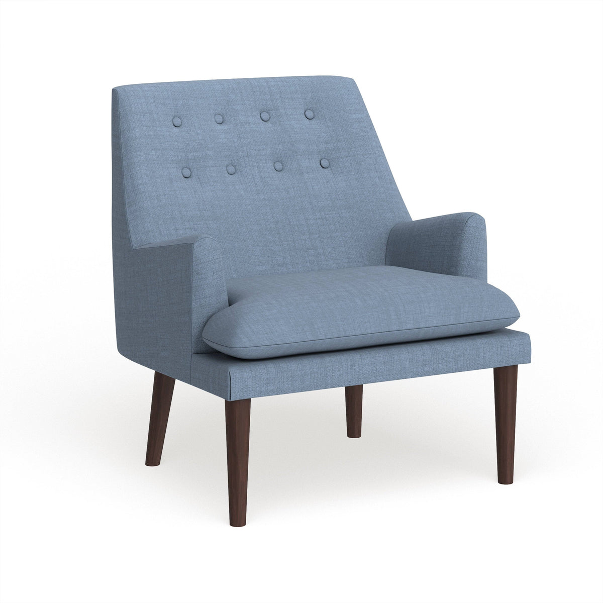 Blue Mid-Century Accent Chair F8566