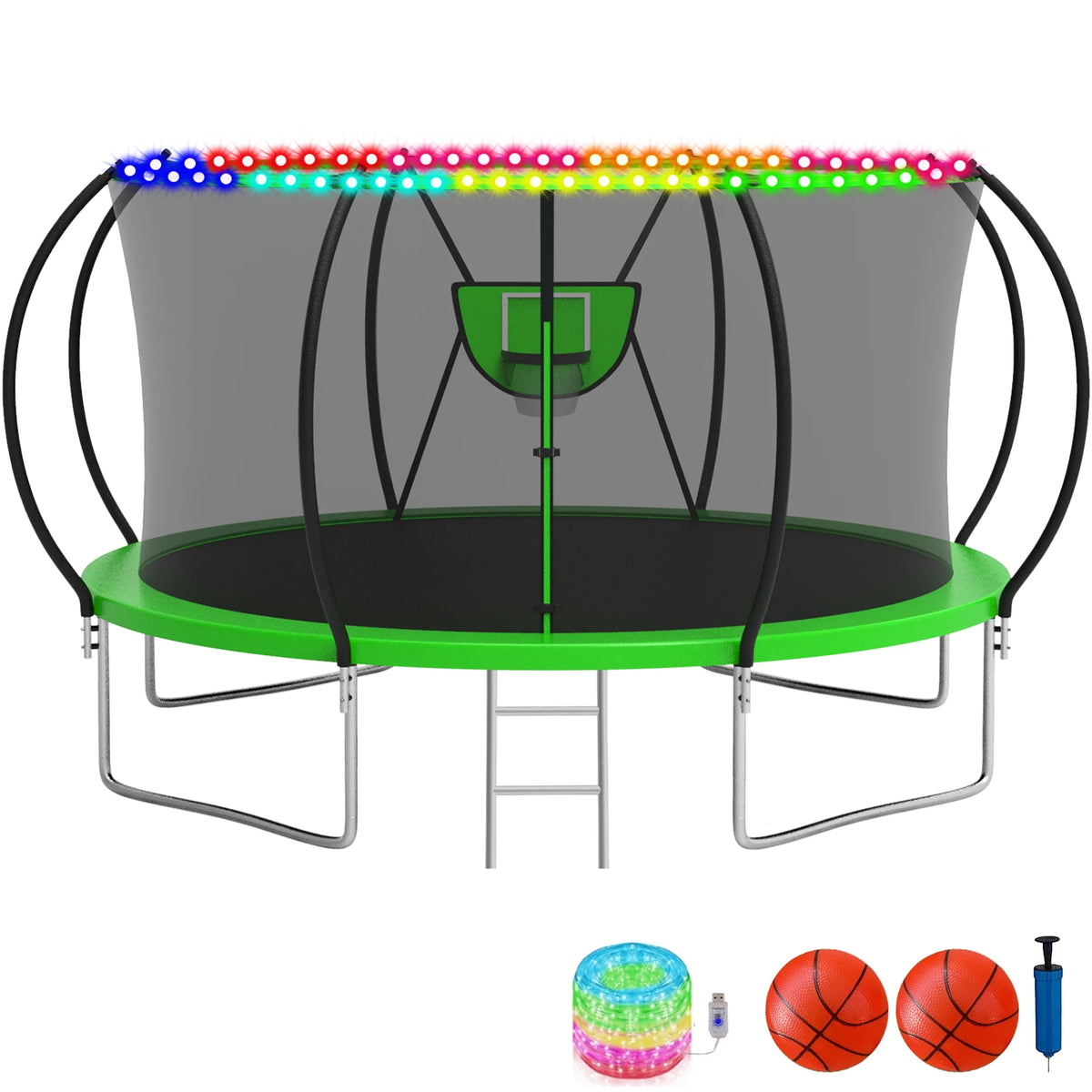 10FT 12FT 14FT 16FT Trampoline with Enclosure Net T249405