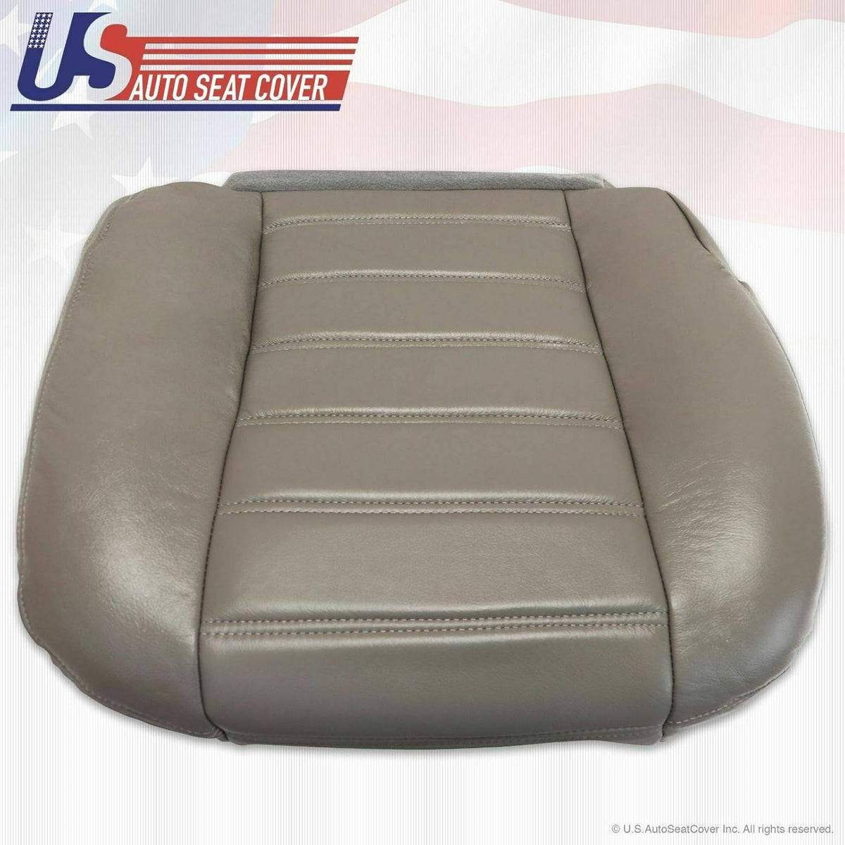 Gray Synthetic Leather Seat Cover Pack of 2 Q45139