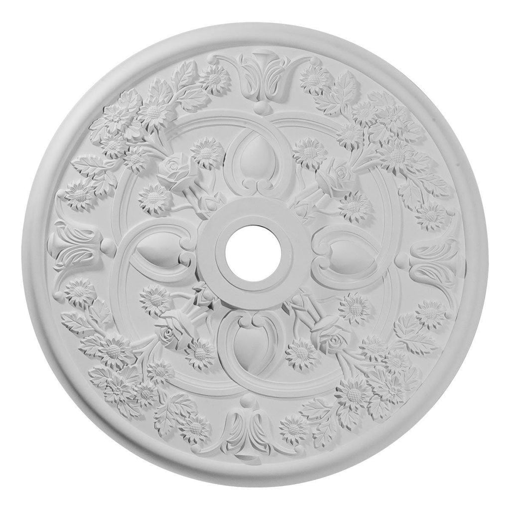 Black Pearl Rose Ceiling Medallion V1966